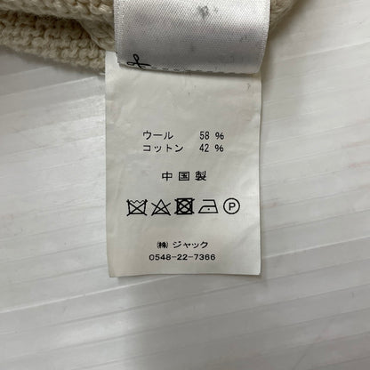 【中古品】【メンズ】 STUSSY ステューシー SURFMAN MERINO COTTON SWEATER 117276 サーフマン メリノコットン セーター 長袖 トップス 142-260123-ks-08-fuz サイズ：S カラー：アイボリー 万代Net店