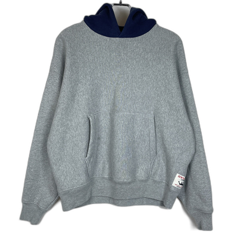 【中古品】【メンズ】 25AW TWO TONE HOODIE 118584 ツートン フーディー トップス プルオーバーパーカー 142-260123-ks-09-fuzh サイズ：S カラー：グレー/ネイビー 万代Net店