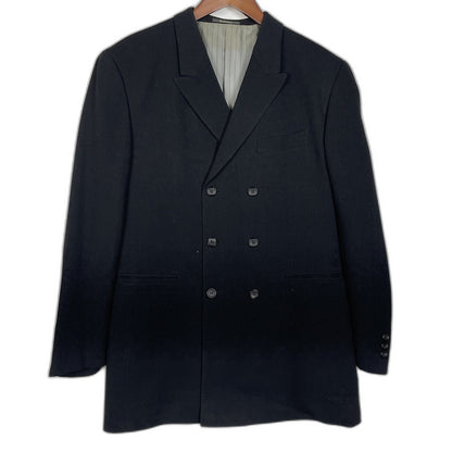 【中古品】【メンズ】 LQ MEN エルキュー・メン DOUBLE SUITJACKET 0373-04-153-75 ダブル スーツ ジャケット ライトアウター 140-260123-ks-13-tei サイズ：M カラー：ブラック 万代Net店