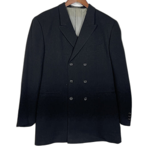 【中古品】【メンズ】 LQ MEN エルキュー・メン DOUBLE SUITJACKET 0373-04-153-75 ダブル スーツ ジャケット ライトアウター 140-260123-ks-13-tei サイズ：M カラー：ブラック 万代Net店