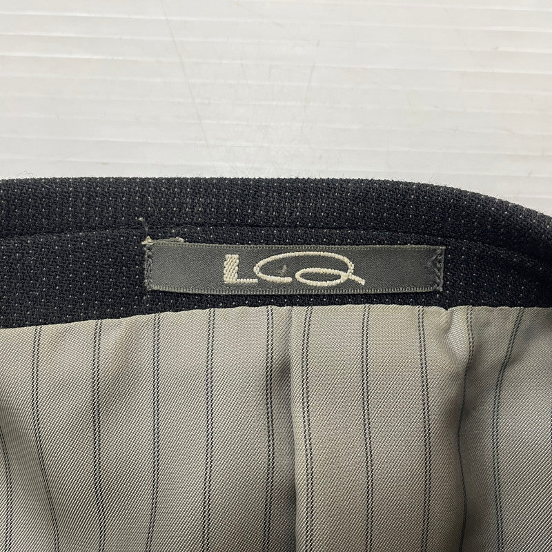 【中古品】【メンズ】 LQ MEN エルキュー・メン DOUBLE SUITJACKET 0373-04-153-75 ダブル スーツ ジャケット ライトアウター 140-260123-ks-13-tei サイズ：M カラー：ブラック 万代Net店
