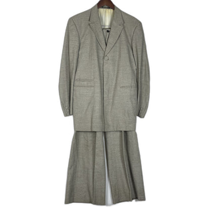 【ジャンク品】【メンズ】 LQ MEN エルキュー・メン SINGLE JACKET SET UP 0374-04-221-83 シングルジャケット セットアップ ライトアウター 140-260123-ks-12-tei サイズ：M カラー：グレー 万代Net店