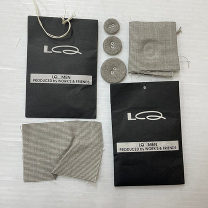 【ジャンク品】【メンズ】 LQ MEN エルキュー・メン SINGLE JACKET SET UP 0374-04-221-83 シングルジャケット セットアップ ライトアウター 140-260123-ks-12-tei サイズ：M カラー：グレー 万代Net店