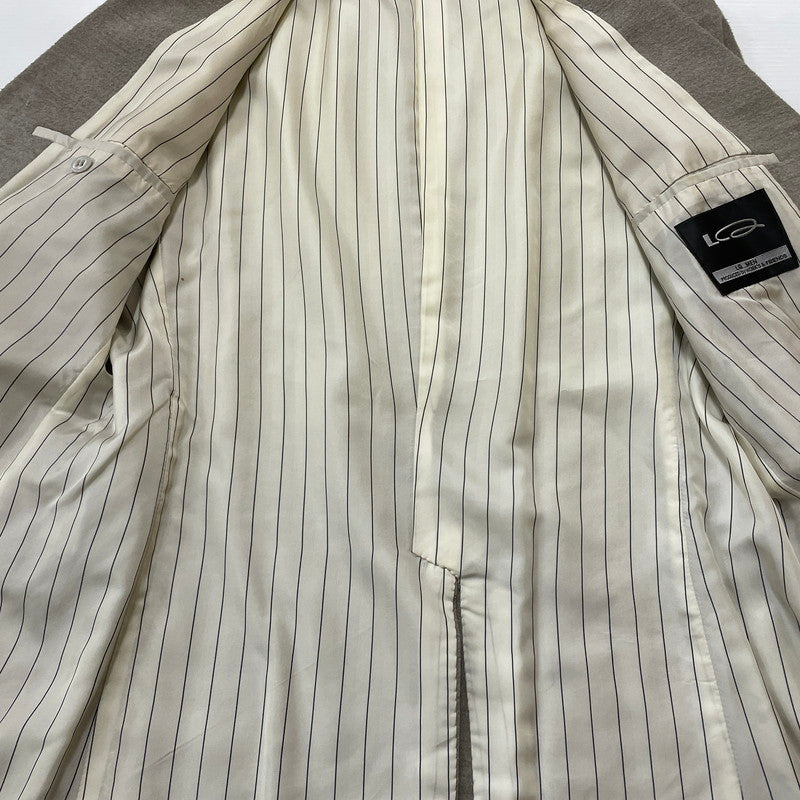 【ジャンク品】【メンズ】 LQ MEN エルキュー・メン SINGLE JACKET SET UP 0374-04-221-83 シングルジャケット セットアップ ライトアウター 140-260123-ks-12-tei サイズ：M カラー：グレー 万代Net店