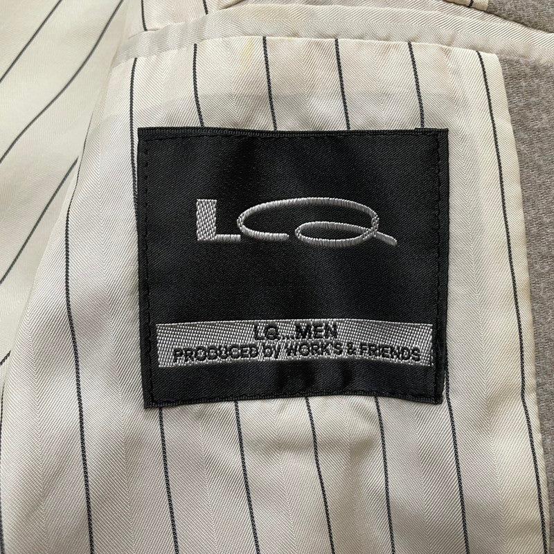 【ジャンク品】【メンズ】 LQ MEN エルキュー・メン SINGLE JACKET SET UP 0374-04-221-83 シングルジャケット セットアップ ライトアウター 140-260123-ks-12-tei サイズ：M カラー：グレー 万代Net店