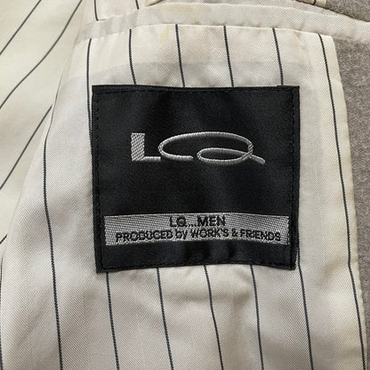 【ジャンク品】【メンズ】 LQ MEN エルキュー・メン SINGLE JACKET SET UP 0374-04-221-83 シングルジャケット セットアップ ライトアウター 140-260123-ks-12-tei サイズ：M カラー：グレー 万代Net店
