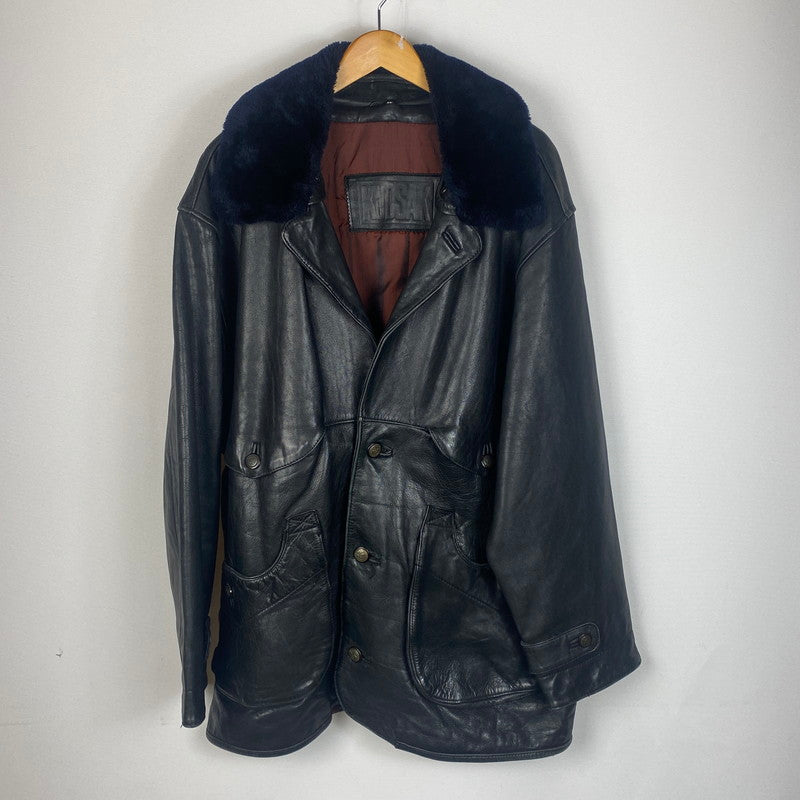 【中古品】【メンズ】 KUDSAK クッドサック LEATHER JACKET レザー ジャケット ライトアウター 145-260123-yy-08-tei サイズ：XXL カラー：ブラック 万代Net店