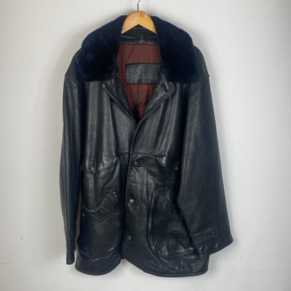 【中古品】【メンズ】 KUDSAK クッドサック LEATHER JACKET レザー ジャケット ライトアウター 145-260123-yy-08-tei サイズ：XXL カラー：ブラック 万代Net店