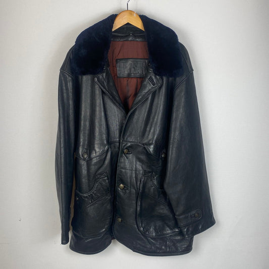 【中古品】【メンズ】 KUDSAK クッドサック LEATHER JACKET レザー ジャケット ライトアウター 145-260123-yy-08-tei サイズ：XXL カラー：ブラック 万代Net店