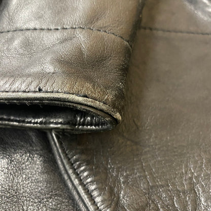 【中古品】【メンズ】 KUDSAK クッドサック LEATHER JACKET レザー ジャケット ライトアウター 145-260123-yy-08-tei サイズ：XXL カラー：ブラック 万代Net店