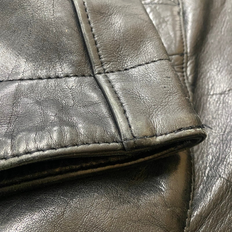 【中古品】【メンズ】 KUDSAK クッドサック LEATHER JACKET レザー ジャケット ライトアウター 145-260123-yy-08-tei サイズ：XXL カラー：ブラック 万代Net店