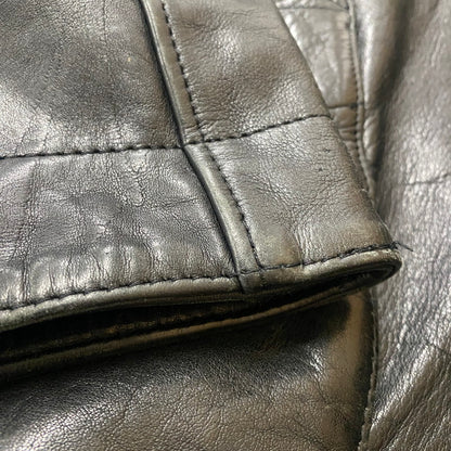 【中古品】【メンズ】 KUDSAK クッドサック LEATHER JACKET レザー ジャケット ライトアウター 145-260123-yy-08-tei サイズ：XXL カラー：ブラック 万代Net店