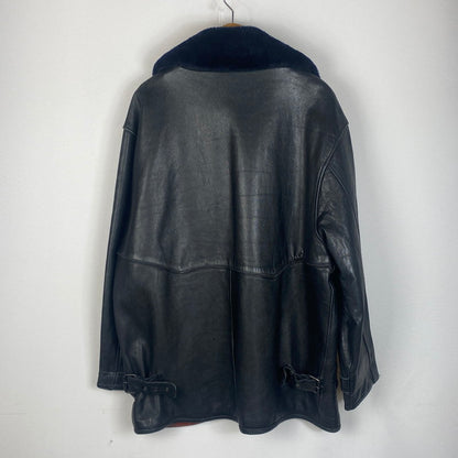 【中古品】【メンズ】 KUDSAK クッドサック LEATHER JACKET レザー ジャケット ライトアウター 145-260123-yy-08-tei サイズ：XXL カラー：ブラック 万代Net店