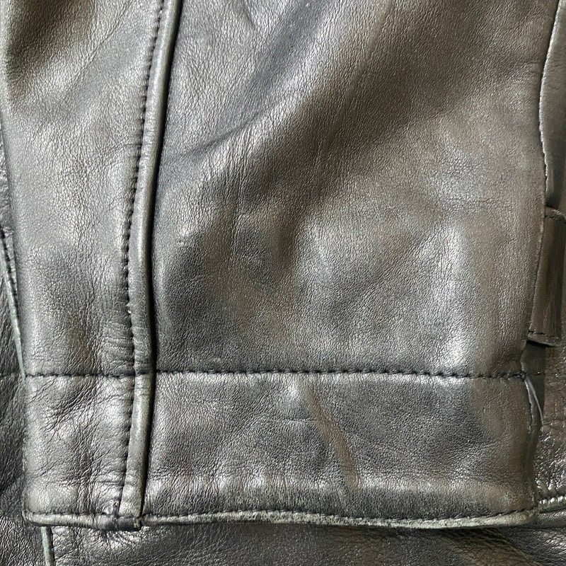 【中古品】【メンズ】 KUDSAK クッドサック LEATHER JACKET レザー ジャケット ライトアウター 145-260123-yy-08-tei サイズ：XXL カラー：ブラック 万代Net店