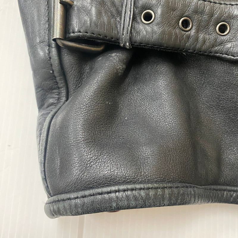 【中古品】【メンズ】 KUDSAK クッドサック LEATHER JACKET レザー ジャケット ライトアウター 145-260123-yy-08-tei サイズ：XXL カラー：ブラック 万代Net店