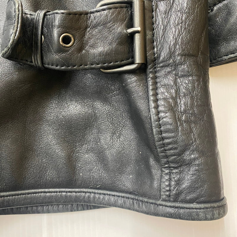 【中古品】【メンズ】 KUDSAK クッドサック LEATHER JACKET レザー ジャケット ライトアウター 145-260123-yy-08-tei サイズ：XXL カラー：ブラック 万代Net店
