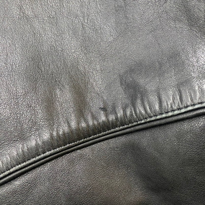 【中古品】【メンズ】 KUDSAK クッドサック LEATHER JACKET レザー ジャケット ライトアウター 145-260123-yy-08-tei サイズ：XXL カラー：ブラック 万代Net店