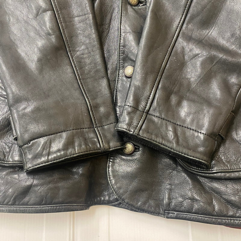 【中古品】【メンズ】 KUDSAK クッドサック LEATHER JACKET レザー ジャケット ライトアウター 145-260123-yy-08-tei サイズ：XXL カラー：ブラック 万代Net店