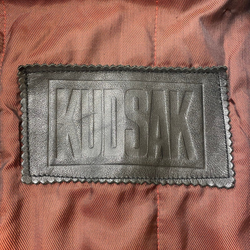 【中古品】【メンズ】 KUDSAK クッドサック LEATHER JACKET レザー ジャケット ライトアウター 145-260123-yy-08-tei サイズ：XXL カラー：ブラック 万代Net店