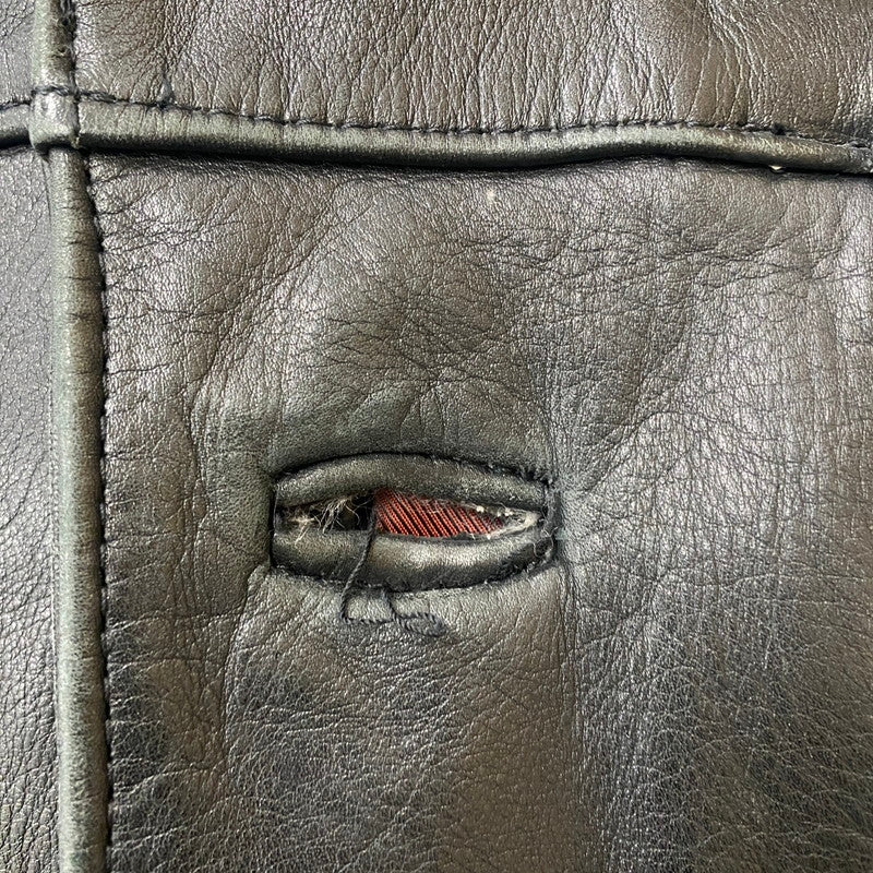 【中古品】【メンズ】 KUDSAK クッドサック LEATHER JACKET レザー ジャケット ライトアウター 145-260123-yy-08-tei サイズ：XXL カラー：ブラック 万代Net店