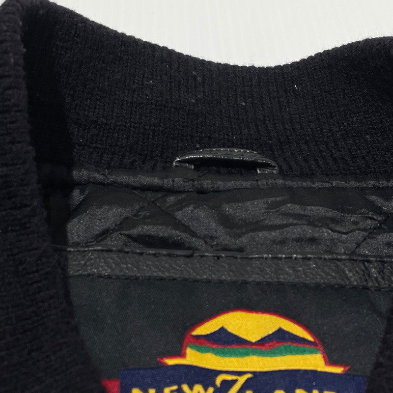 【中古品】【メンズ】 NEWZLAND ニュージーランド WOOL STADIUM JUMPER ウール スタジャン アウター 145-260807-sa-17-tei サイズ：2XL カラー：ブラック 万代Net店