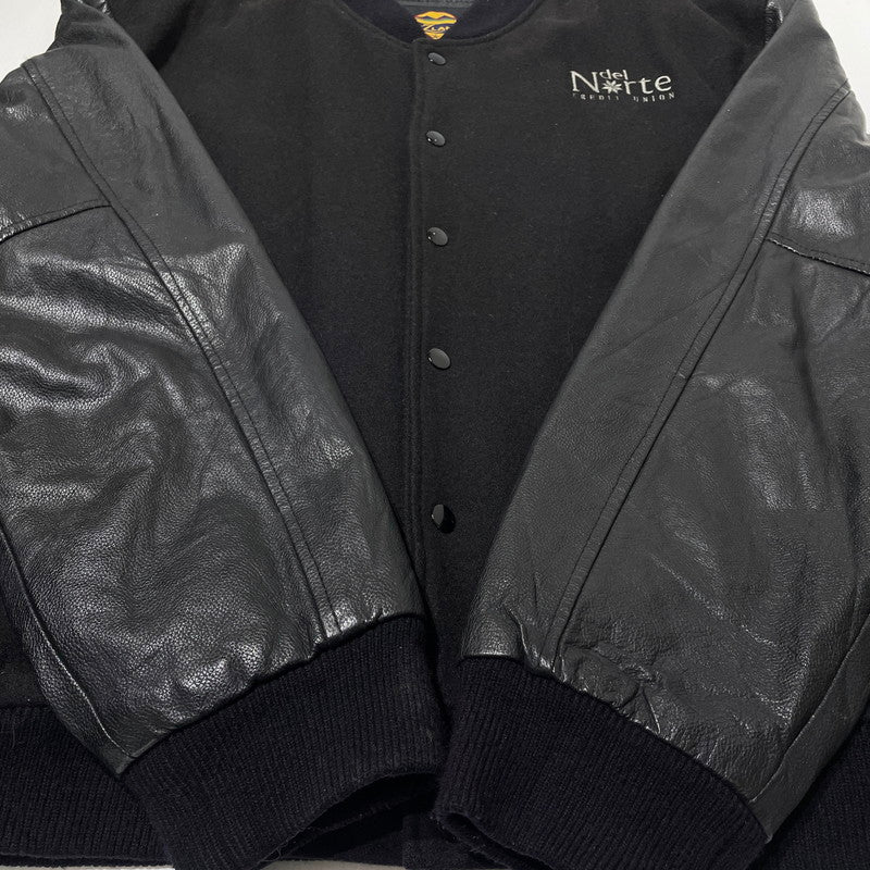 【中古品】【メンズ】 NEWZLAND ニュージーランド WOOL STADIUM JUMPER ウール スタジャン アウター 145-260807-sa-17-tei サイズ：2XL カラー：ブラック 万代Net店