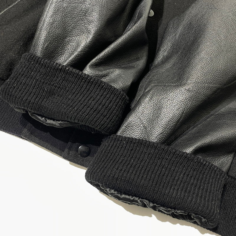 【中古品】【メンズ】 NEWZLAND ニュージーランド WOOL STADIUM JUMPER ウール スタジャン アウター 145-260807-sa-17-tei サイズ：2XL カラー：ブラック 万代Net店
