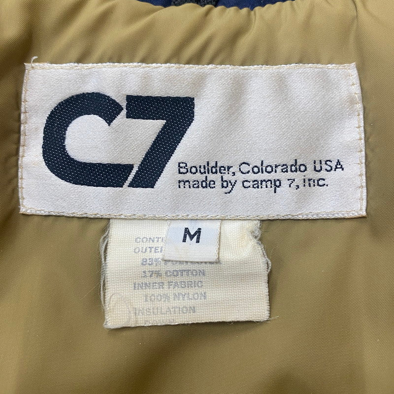 【中古品】【メンズ】 CAMP7 キャンプセブン 70~80's DOWN JACKET VINTAGE 70~80年代 ダウンジャケット アウター USA製 ヴィンテージ 144-260123-yy-05-tei サイズ：M カラー：ネイビー 万代Net店