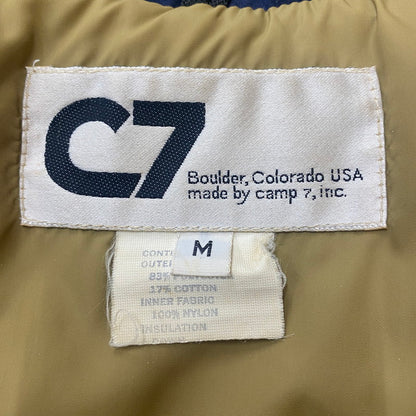 【中古品】【メンズ】 CAMP7 キャンプセブン 70~80's DOWN JACKET VINTAGE 70~80年代 ダウンジャケット アウター USA製 ヴィンテージ 144-260123-yy-05-tei サイズ：M カラー：ネイビー 万代Net店