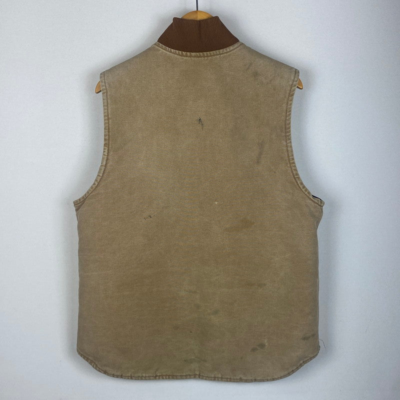 【現状渡し品】【メンズ】 Carhartt カーハート DUCK VEST ダック ベスト ライトアウター 145-260123-yy-01-fuz サイズ：M カラー：ベージュ 万代Net店