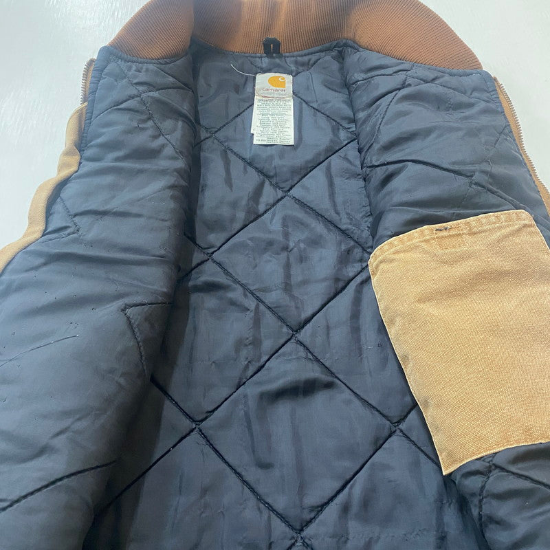 【現状渡し品】【メンズ】 Carhartt カーハート DUCK VEST ダック ベスト ライトアウター 145-260123-yy-01-fuz サイズ：M カラー：ベージュ 万代Net店