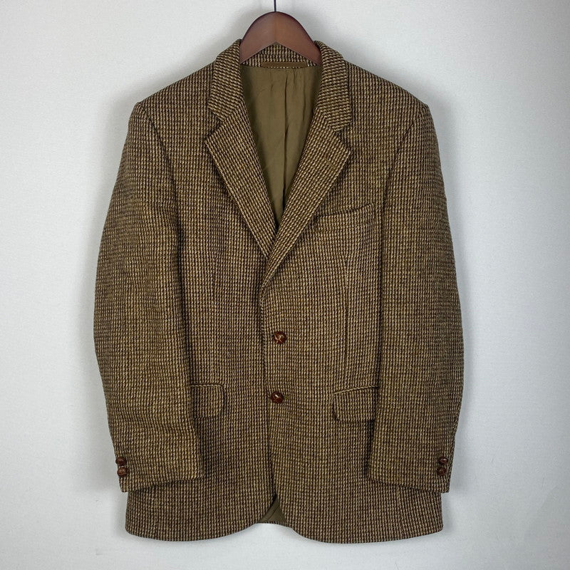 【現状渡し品】【メンズ】 HARRIS TWEED ハリスツイード TAILORED JACKET テーラードジャケット ライトアウター 145-260123-yy-11-tei サイズ：不明 カラー：ブラウン 万代Net店