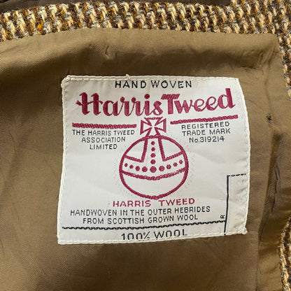 【現状渡し品】【メンズ】 HARRIS TWEED ハリスツイード TAILORED JACKET テーラードジャケット ライトアウター 145-260123-yy-11-tei サイズ：不明 カラー：ブラウン 万代Net店
