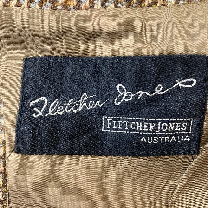 【現状渡し品】【メンズ】 HARRIS TWEED ハリスツイード TAILORED JACKET テーラードジャケット ライトアウター 145-260123-yy-11-tei サイズ：不明 カラー：ブラウン 万代Net店