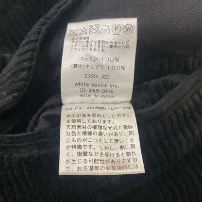 【中古品】【メンズ】 ETHOSENS エトセンス E220-703 CORDUROY PANT コーデュロイ パンツ ボトムス 151-260123-yy-12-tei サイズ：2 カラー：ブラック 万代Net店