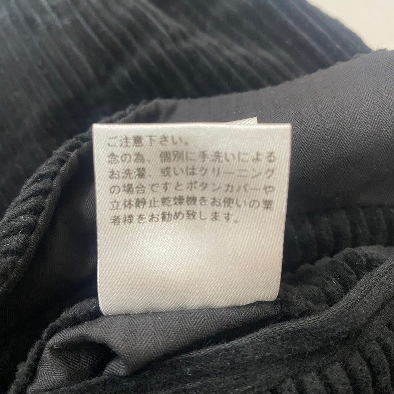 【中古品】【メンズ】 ETHOSENS エトセンス E220-703 CORDUROY PANT コーデュロイ パンツ ボトムス 151-260123-yy-12-tei サイズ：2 カラー：ブラック 万代Net店