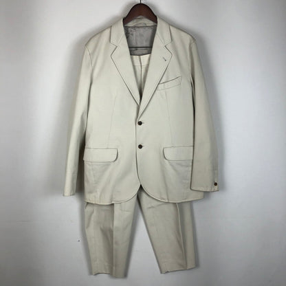 【中古品】【メンズ】 PHLANNEL フランネル TAILORED JACKET SET UP BBZ2092207A0001 BBZ2092202A0001 テーラードジャケット セットアップ ライトアウター ボトムス 140-260124-yy-04-tei サイズ：3 カラー：アイボリー 万代Net店