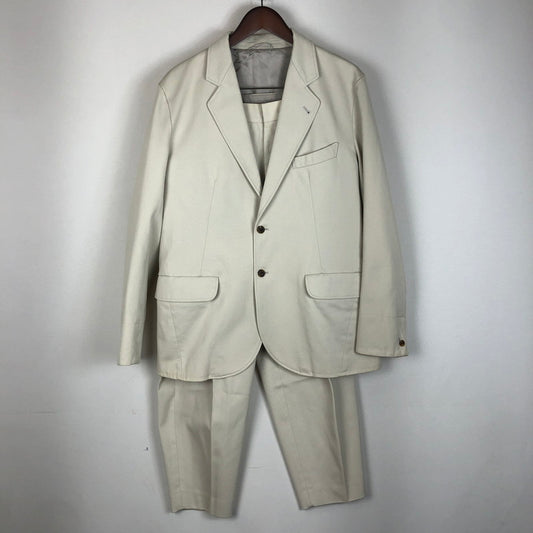 【中古品】【メンズ】 PHLANNEL フランネル TAILORED JACKET SET UP BBZ2092207A0001 BBZ2092202A0001 テーラードジャケット セットアップ ライトアウター ボトムス 140-260124-yy-04-tei サイズ：3 カラー：アイボリー 万代Net店