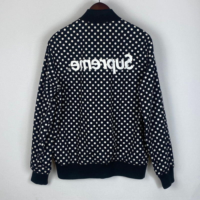 【中古品】【メンズ】 × COMME des GARCONS SHIRT コムデギャルソンシャツ 別注 コラボ REVERSIBLE VARSITY BASEBALL JACKET リバーシブル バーシティ ベースボール ジャケット ライトアウター 149-260123-yy-13-fuzh サイズ：M カラー：ブラック 万代Net店