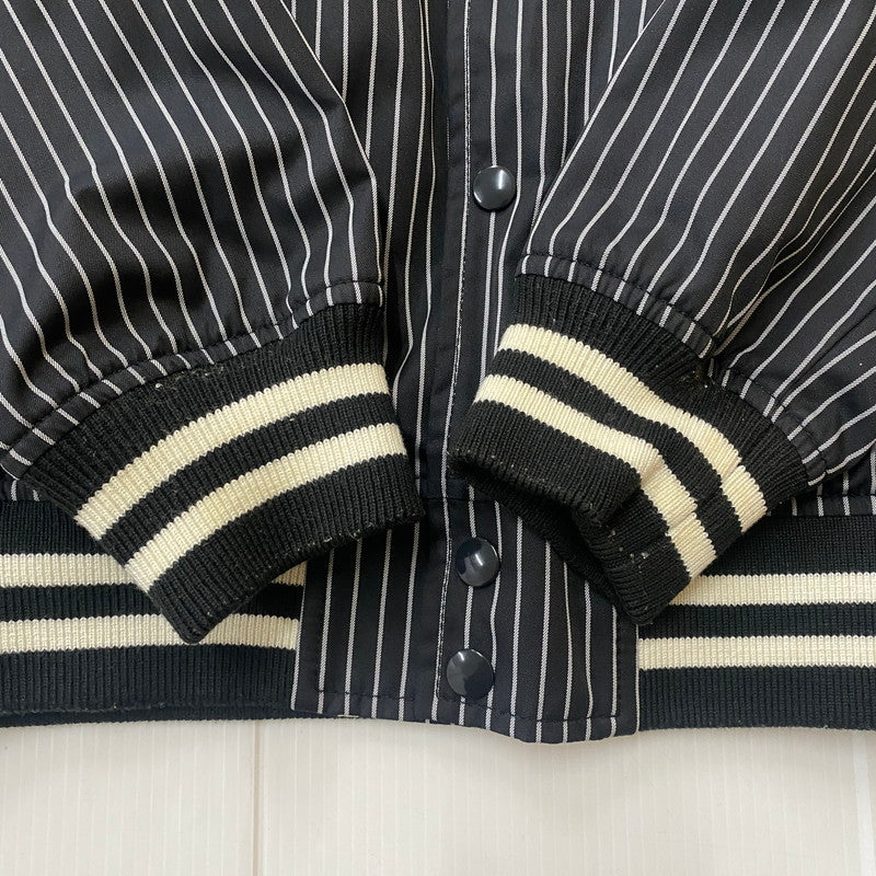 【中古品】【メンズ】 × COMME des GARCONS SHIRT コムデギャルソンシャツ 別注 コラボ REVERSIBLE VARSITY BASEBALL JACKET リバーシブル バーシティ ベースボール ジャケット ライトアウター 149-260123-yy-13-fuzh サイズ：M カラー：ブラック 万代Net店