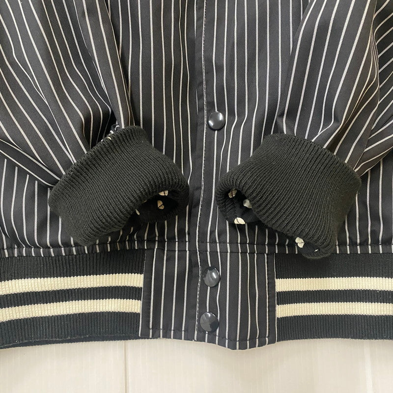 【中古品】【メンズ】 × COMME des GARCONS SHIRT コムデギャルソンシャツ 別注 コラボ REVERSIBLE VARSITY BASEBALL JACKET リバーシブル バーシティ ベースボール ジャケット ライトアウター 149-260123-yy-13-fuzh サイズ：M カラー：ブラック 万代Net店