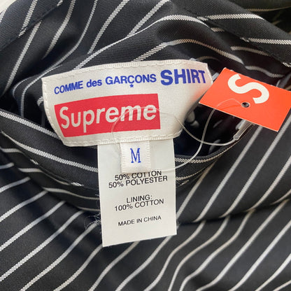 【中古品】【メンズ】 × COMME des GARCONS SHIRT コムデギャルソンシャツ 別注 コラボ REVERSIBLE VARSITY BASEBALL JACKET リバーシブル バーシティ ベースボール ジャケット ライトアウター 149-260123-yy-13-fuzh サイズ：M カラー：ブラック 万代Net店