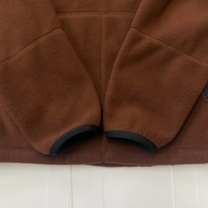 【中古品】【メンズ】 Supreme シュプリーム × THE NORTH FACE ザ・ノースフェイス 別注 コラボ 22AW STEEP TECH FLEECE PULLOVER スティープ テック フリース プルオーバー ライトアウター フリースジャケット 149-260123-yy-14-tei サイズ：M カラー：ブラウン 万代Net店