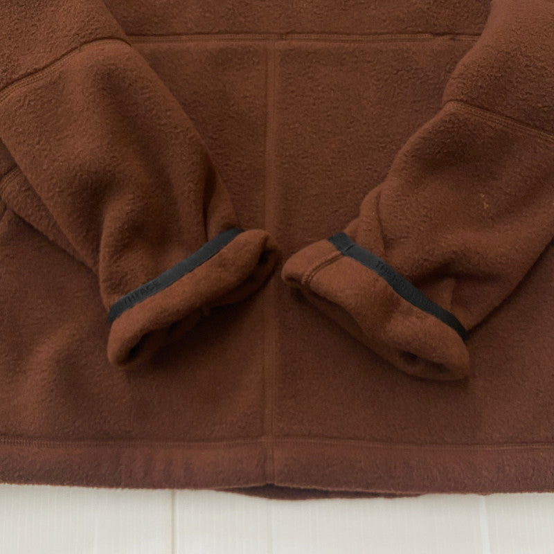 【中古品】【メンズ】 Supreme シュプリーム × THE NORTH FACE ザ・ノースフェイス 別注 コラボ 22AW STEEP TECH FLEECE PULLOVER スティープ テック フリース プルオーバー ライトアウター フリースジャケット 149-260123-yy-14-tei サイズ：M カラー：ブラウン 万代Net店