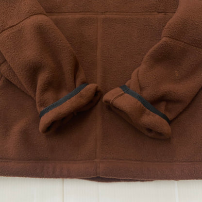 【中古品】【メンズ】 Supreme シュプリーム × THE NORTH FACE ザ・ノースフェイス 別注 コラボ 22AW STEEP TECH FLEECE PULLOVER スティープ テック フリース プルオーバー ライトアウター フリースジャケット 149-260123-yy-14-tei サイズ：M カラー：ブラウン 万代Net店
