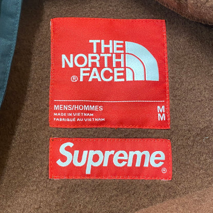 【中古品】【メンズ】 Supreme シュプリーム × THE NORTH FACE ザ・ノースフェイス 別注 コラボ 22AW STEEP TECH FLEECE PULLOVER スティープ テック フリース プルオーバー ライトアウター フリースジャケット 149-260123-yy-14-tei サイズ：M カラー：ブラウン 万代Net店