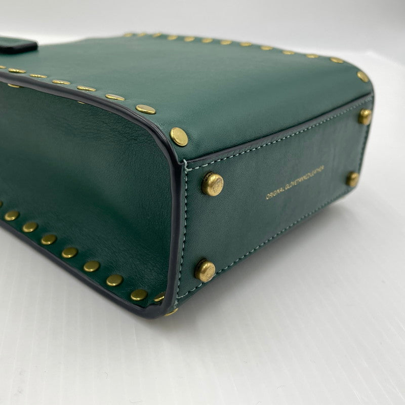 【中古品】【レディース】 COACH コーチ MINI CASING TOTE RIVET CC385 ミニ カシン トート リベット カバン 180-260817-sa-24-teih カラー：グリーン 万代Net店