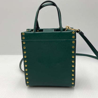 【中古品】【レディース】 COACH コーチ MINI CASING TOTE RIVET CC385 ミニ カシン トート リベット カバン 180-260817-sa-24-teih カラー：グリーン 万代Net店