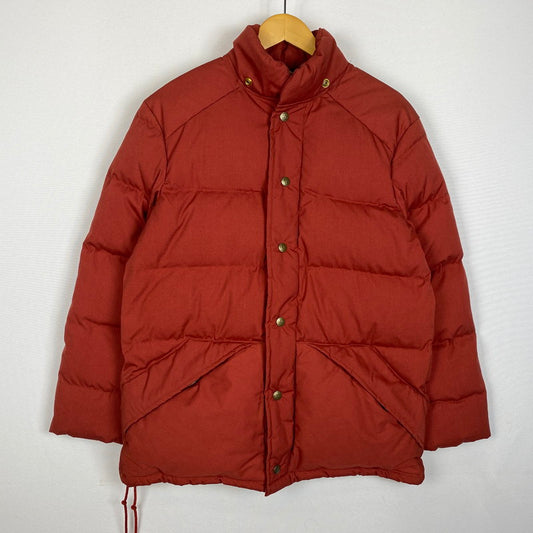 【中古品】【メンズ】 Eddie Bauer エディー・バウアー 70～80's DOWN JACKET VINTAGE 70～80年代　ダウンジャケット アウター ヴィンテージ ロケットタロン 144-260126-ks-15-tei サイズ：XS カラー：オレンジ 万代Net店