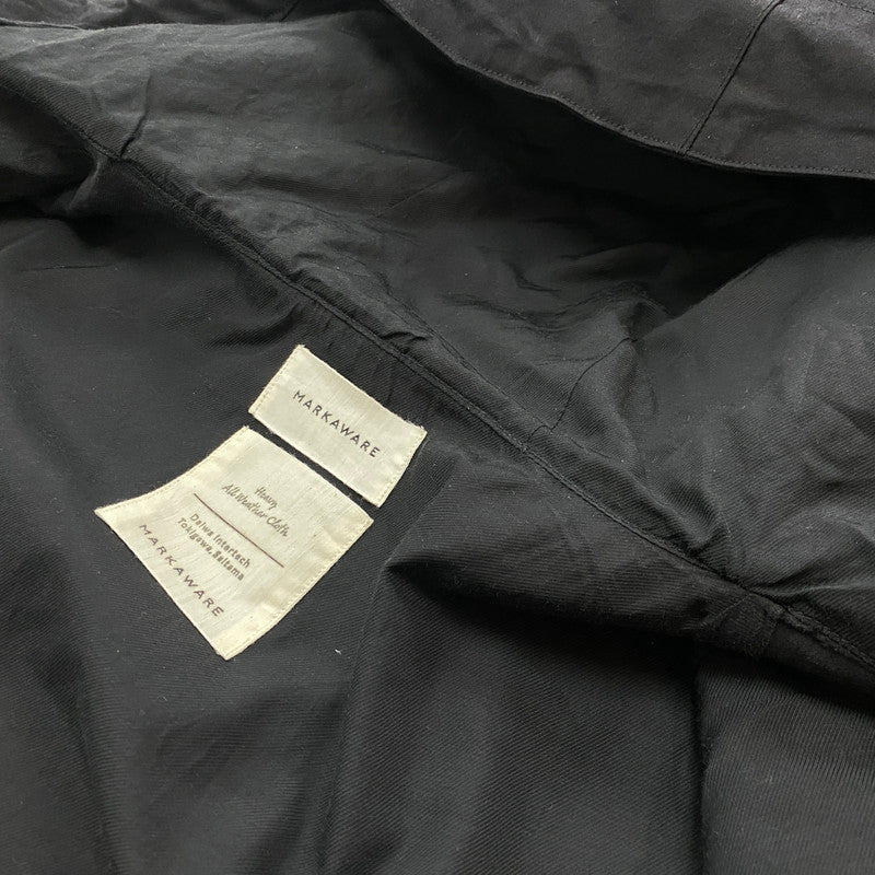【中古品】【メンズ】 markaware マーカウェア HEAVY ALL WEATHER CLOTH CARRY ALL JACKET A23C-08BL01C ヘビーオール ウェザー クロスキャリーオール ジャケット ライトアウター 140-260126-ks-09-fuz サイズ：3 カラー：ブラック 万代Net店
